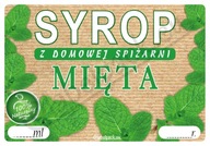 Etiketa na SIRUP - MÄTA 20 ks.