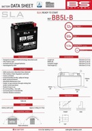 Bs batéria Bb5L-B 12V 5Ah 120X60X130