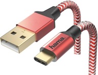 HAMA USB Type-C USB kábel zosilnený oplet 1,5 m HAMA USB Type-C USB kábel zosilnený oplet 1,5 m