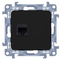 Simon 10 RJ45 POČÍTAČOVÁ ZÁSUVKA, MATNÁ ČIERNA Simon 10 RJ45 POČÍTAČOVÁ ZÁSUVKA, MATNÁ ČIERNA