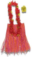 Havajská sukňová súprava náhrdelník Clip Pink