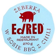 Konzervované rebrá BBQ hotové jedlo Ed Red 280g Konzervované rebrá BBQ hotové jedlo Ed Red 280g