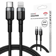 Feegar USB-C LIGHTNING CABLE pre iPhone iPad PD 20W Feegar USB-C LIGHTNING CABLE pre iPhone iPad PD 20W