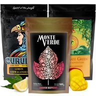 Yerba Monte Mate Green Frutos Tropicales ovocie Rôzne príchute POWER 3x 0,5kg