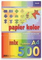 Farebný papier A4 500 listov MIX 10 farieb 80
