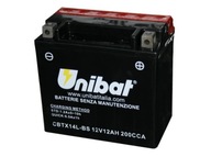 Batéria Unibat CBTX14L-BS, YTX14L-BS, 12Ah 200A Batéria Unibat CBTX14L-BS, YTX14L-BS, 12Ah 200A
