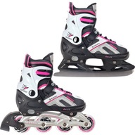 Kolieskové korčule 2v1 RAVEN Pulse Black/Pink 37-40 Kolieskové korčule 2v1 RAVEN Pulse Black/Pink 37-40