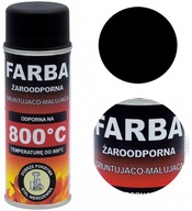 Žiaruvzdorná farba v spreji NA KRB A GRIL 400 ML HANSA ČIERNA