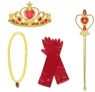 SÚPRAVA RUKAVICE CROWN Scepter ELENA OF AVALOR PLES KARNEVAL SÚPRAVA RUKAVICE CROWN Scepter ELENA OF AVALOR PLES KARNEVAL