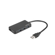 Natec USB 3.0 HUB, Moth, 4-port, čierny