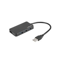 Natec USB 3.0 HUB, Moth, 4-port, čierny Natec USB 3.0 HUB, Moth, 4-port, čierny