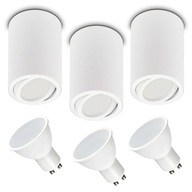 3 x POHYBLIVÉ PLOCHÉ OSVETLENIE + ŽIAROVKA. LED GU10 7W 3 x POHYBLIVÉ PLOCHÉ OSVETLENIE + ŽIAROVKA. LED GU10 7W
