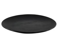 Veľký jedálenský tanier, matná čierna, 27 cm, keramika