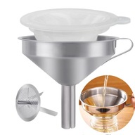 nerezový lievik 13 cm s rukoväťou nerezový lievik 13 cm s rukoväťou