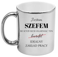 PRÉMIOVÝ STRIEBORNÝ HRNČEK PRE ŠÉFA, NARODENINY, MENY, Vtipný DARČEK PRÉMIOVÝ STRIEBORNÝ HRNČEK PRE ŠÉFA, NARODENINY, MENY, Vtipný DARČEK