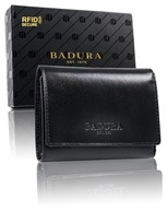 Pánska kožená peňaženka BADURA, RFID ochrana, malá