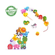 WOOPIE GREEN Drevené kocky so zvieratkami WOOPIE GREEN Drevené kocky so zvieratkami