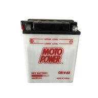 Motobatéria 14Ah YB14-A2 MOTOPOWER Motobatéria 14Ah YB14-A2 MOTOPOWER