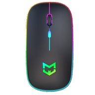 BEZDRÔTOVÁ SLIM LED MYŠ RGB NABÍJANÁ USB BEZDRÔTOVÁ SLIM LED MYŠ RGB NABÍJANÁ USB