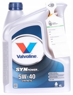 VALVOLINE SYNPOWER 5W40 - 4L