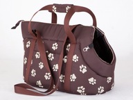 Hobbydog Bag Transporter hnedá s labkami R3 Hobbydog Bag Transporter hnedá s labkami R3