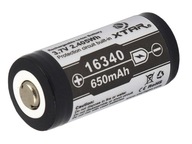 Batéria Xtar 16340 R-CR123 3,7 V Li-ion 650 mAh