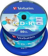 Disky Verbatim AZO na tlač bez ID CD-R 50 ks