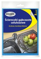Grosik celulózové špongiové utierky, 3 ks.