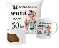 Hrnček + Vankúš darček k 50. NARODENINÁM pre ŽENU, darček PRE NEJ Hrnček + Vankúš darček k 50. NARODENINÁM pre ŽENU, darček PRE NEJ