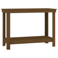 Pracovný stôl, medovohnedý, 110x50x80 cm, masív