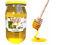 Tekutý akáciový med Apiary Trzebiszewo 1,1 kg Tekutý akáciový med Apiary Trzebiszewo 1,1 kg