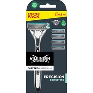 Sada WILKINSON Quattro Essential 4 Precision Sensitive 5x vložka + rukoväť