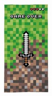 Hra baňa cez pixelový herný uterák 70x140 cm Hra baňa cez pixelový herný uterák 70x140 cm