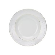 Hlboký tanier ĆMIELÓW Rokoko, zlatý prúžok, 22,5 cm Hlboký tanier ĆMIELÓW Rokoko, zlatý prúžok, 22,5 cm