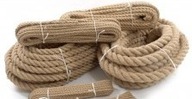 Ozdobné točené jutové lano, 10mm, 30m Ozdobné točené jutové lano, 10mm, 30m