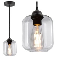 Závesná lampa, luster, stropná lampa, priehľadné tienidlo Závesná lampa, luster, stropná lampa, priehľadné tienidlo