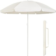 Béžový dáždnik 160 cm, skladací obchodný dáždnik