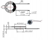 Mini reproduktor MGS15-4 15mm 0,1W h=4 8 Ohm / 4993 Mini reproduktor MGS15-4 15mm 0,1W h=4 8 Ohm / 4993