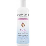 DERMEDIC BABY EMOLIENT LINUM Krémový čistiaci gél DERMEDIC BABY EMOLIENT LINUM Krémový čistiaci gél