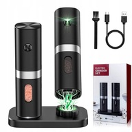 2x ELEKTRICKÝ MLÝN NA PAPRKU, SOĽ, KORENIE, USB 2x ELEKTRICKÝ MLÝN NA PAPRKU, SOĽ, KORENIE, USB
