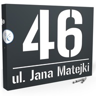 OSVETLENIE DOMOVÉHO ČÍSLA LED ADRESÁR 40X30 cm SNÍMAČ SÚMRAK OSVETLENIE DOMOVÉHO ČÍSLA LED ADRESÁR 40X30 cm SNÍMAČ SÚMRAK