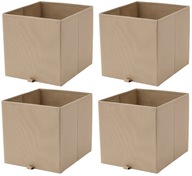 IKEA KOSINGEN BOX VLOŽKA KALLAX BÉŽOVÁ POLICA 4 ks