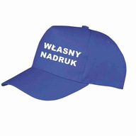 Baseballová čiapka s nápisom VLASTNÉ MODRÉ LOGO