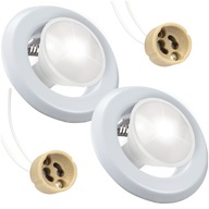 2x LED DRŽIAK STROPNÝCH SVETLÁ + ŽIAROVKA GU10 2x LED DRŽIAK STROPNÝCH SVETLÁ + ŽIAROVKA GU10
