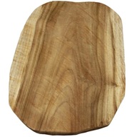 Podnos na prestieranie plátkov z teakového dreva 35 cm