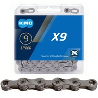 Reťaz KMC X9 Grey, 9-radová, 114 článkov + klip Reťaz KMC X9 Grey, 9-radová, 114 článkov + klip