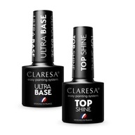 Hybridné laky na nechty Claresa Ultra base a Top Shine Hybridné laky na nechty Claresa Ultra base a Top Shine