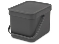 Odpadkový kôš BRABANTIA Sort & Go 6L šedý Odpadkový kôš BRABANTIA Sort & Go 6L šedý