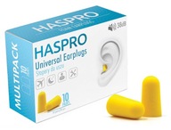 Haspro Zátkové chrániče sluchu Univerzálne zátkové chrániče sluchu 10 párov
