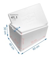 STYROBOX 44,1L izotermická nádoba THERMAL CHLADNIČKA STYROBOX 44,1L izotermická nádoba THERMAL CHLADNIČKA